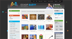 Desktop Screenshot of eshop-barvy.cz