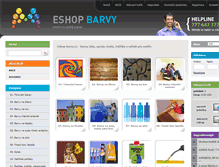 Tablet Screenshot of eshop-barvy.cz